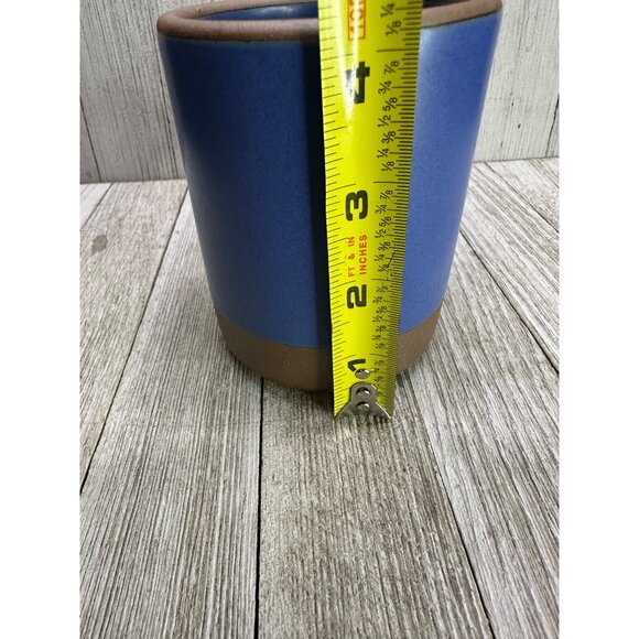 Vtg Style East Fork Pottery Mug Lapis Blue Retired Color 4.25" Tall Set of 2 - Picture 7 of 8